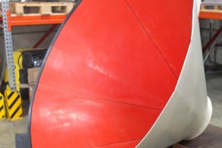 Tichter mit Verschleißschutzgummi