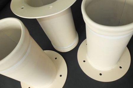 Manschette mit Flansch und Stahlring