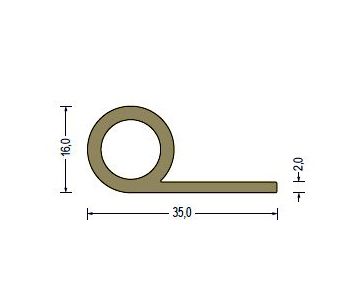  Silikon-Fahnenprofil 